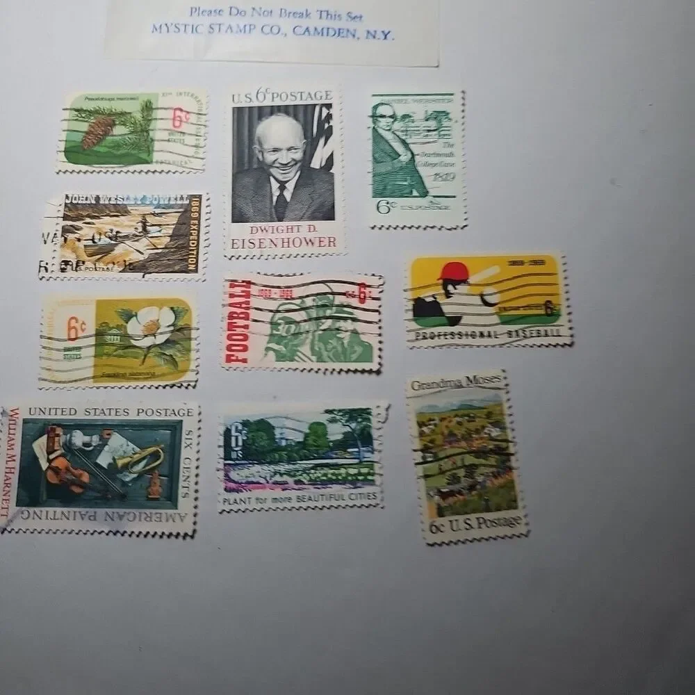 U.S. 1969 Commemorative Year Set 10 Stamps SA12-5